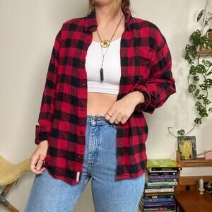 Field & Stream Buffalo Plaid Flannel Button Up